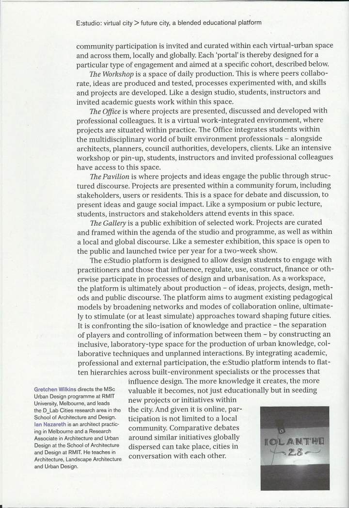 Global Education for Urban Futures — page. 30