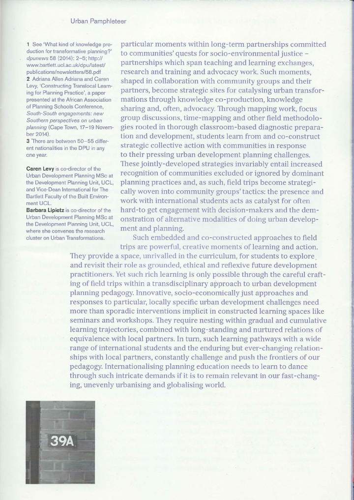 Global Education for Urban Futures — page. 41