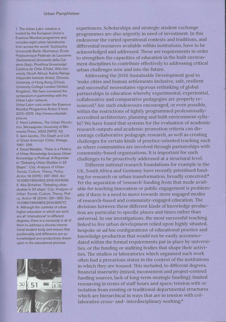 Global Education for Urban Futures — page. 53
