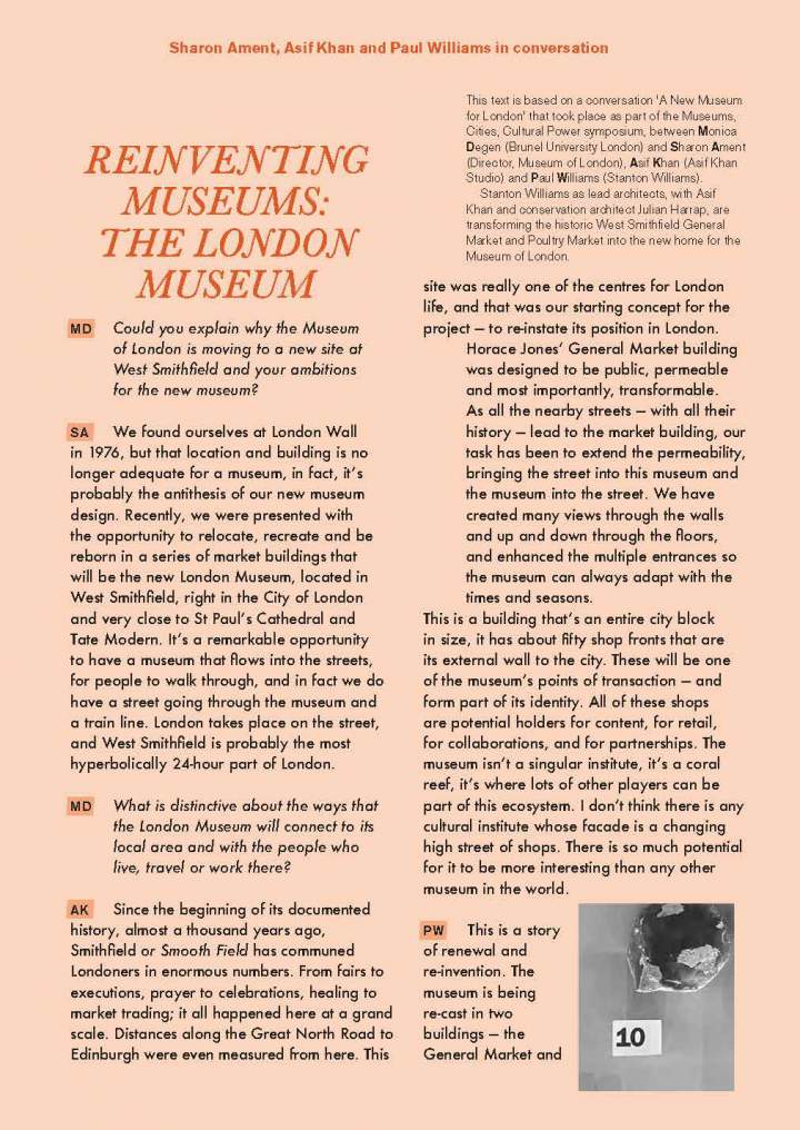 Museums, Cities and Cultural Power — page. 12