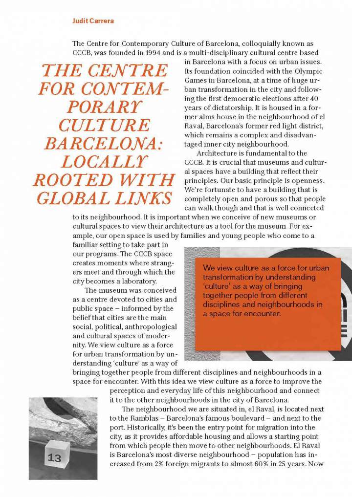 Museums, Cities and Cultural Power — page. 15