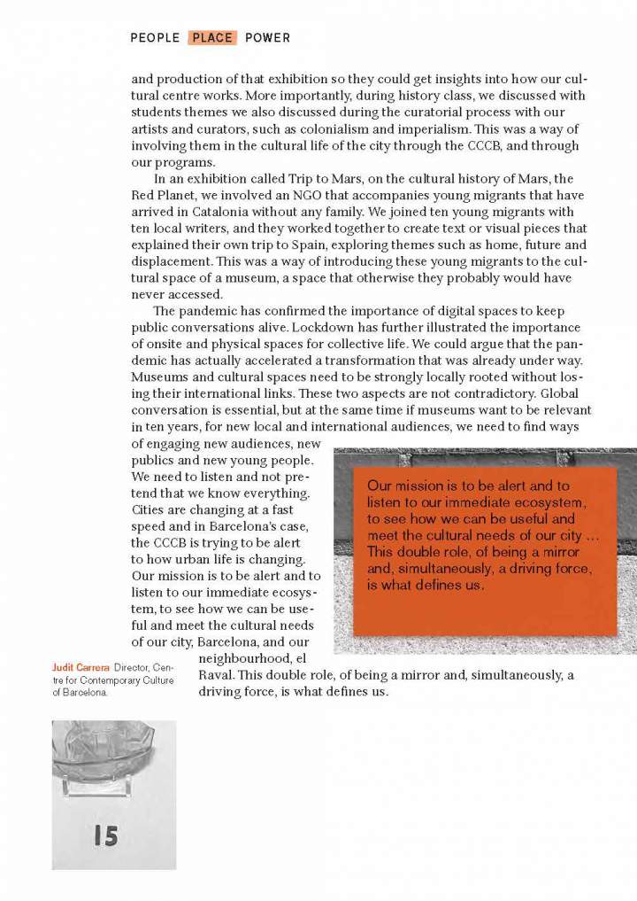 Museums, Cities and Cultural Power — page. 17